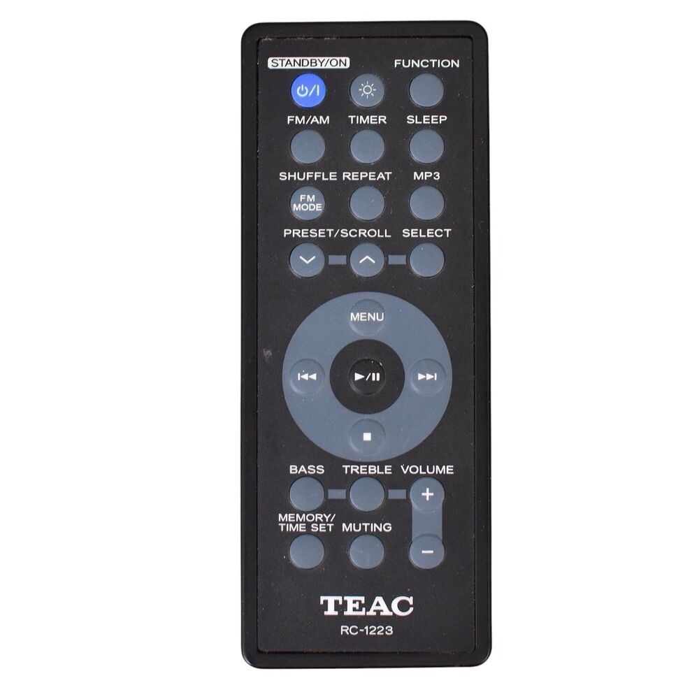 Teac RC-1223 Portable Hi-fi System Remote Control For MC-DX90I Fully Tested